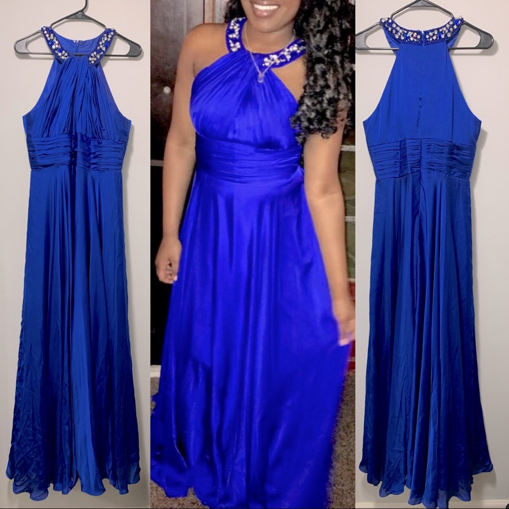 Royal Blue Rhinestone Gown!!!